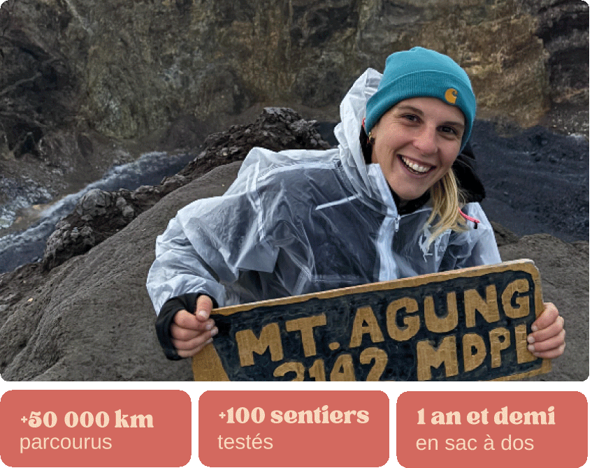 Portrait de Céline, fondatrice de Voyage à Part, passionnée de sport et de voyages, souriante et dynamique, représentant l’esprit d’aventures sur mesure.